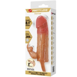PRETTY LOVE - OSMAR PENIS SLEEVE + WIBRACYJNY STYMULATOR ÅECHTACZKI